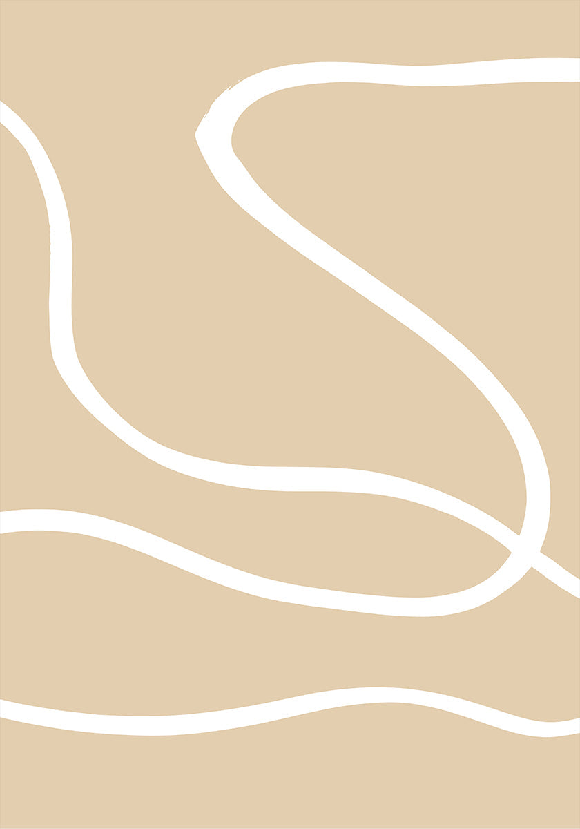 Poster Linee beige 01