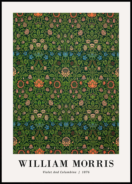 William Morris Violet and Columbine 1876 Plakat - Posterbox.no