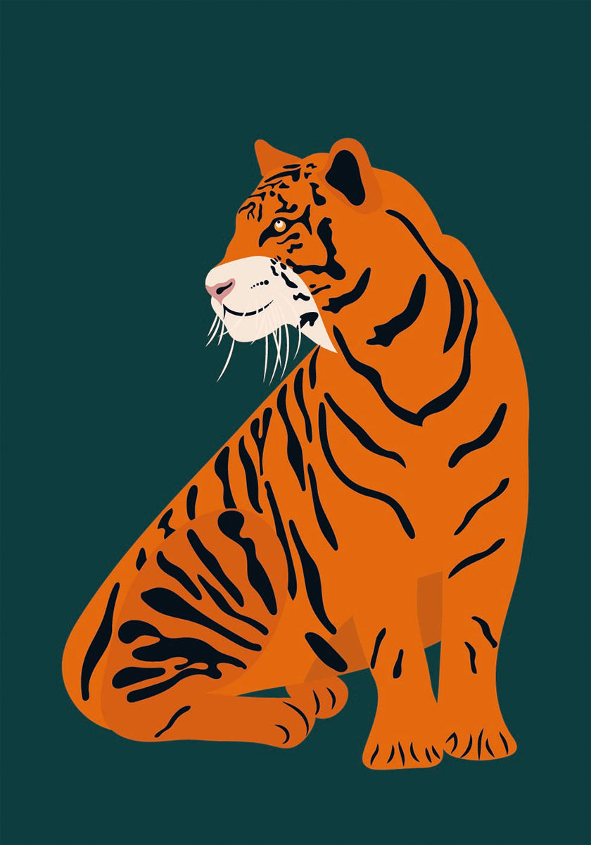 Poster della tigre maestosa
