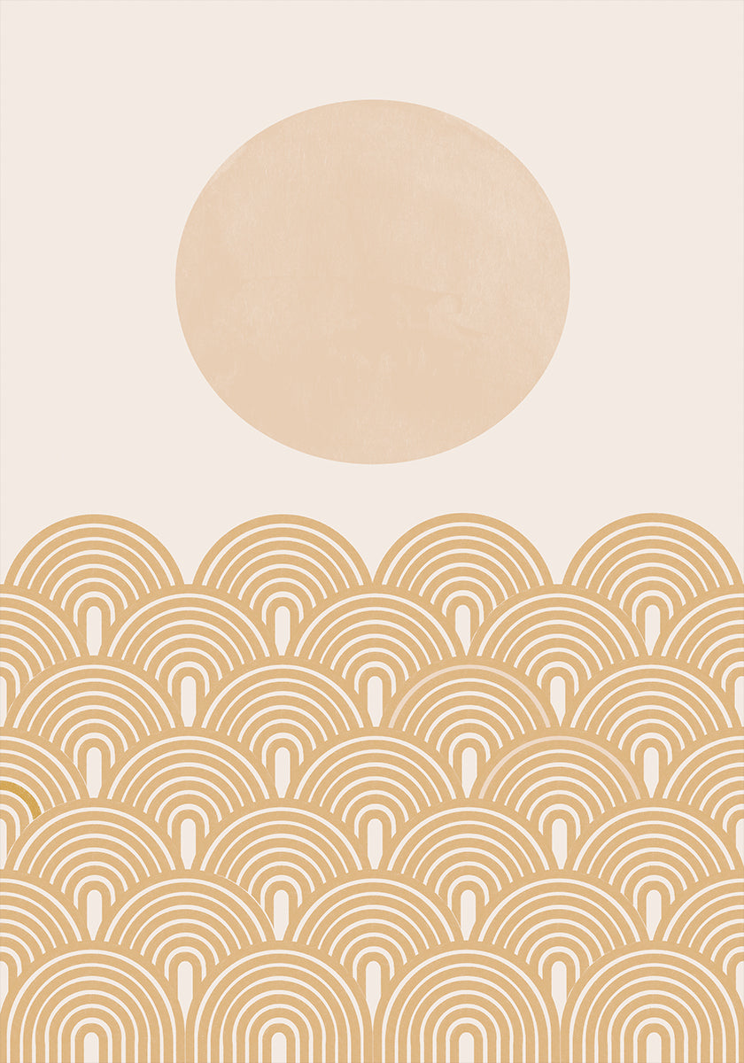 Onde del sole dorato