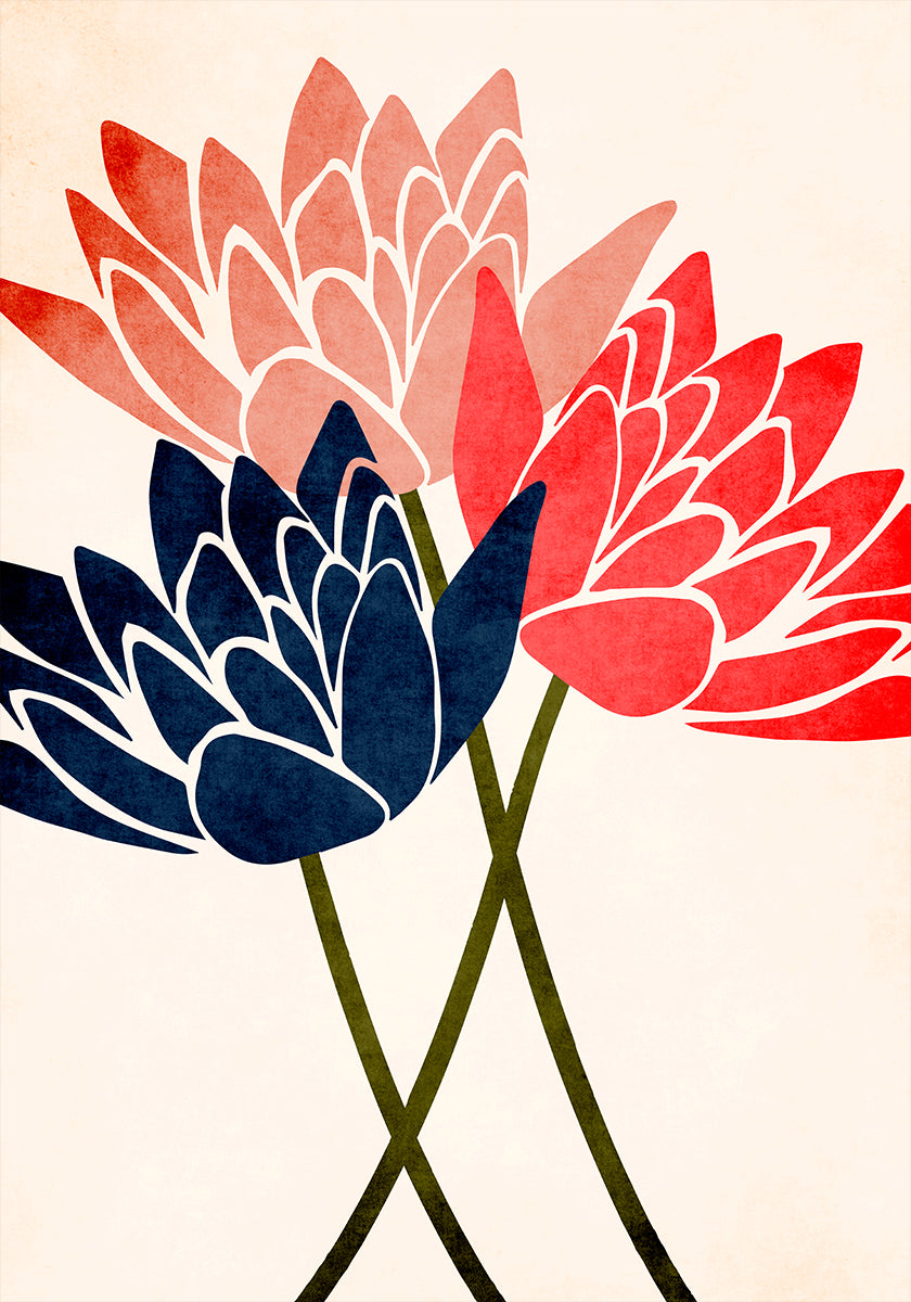 Tre fiori danzanti