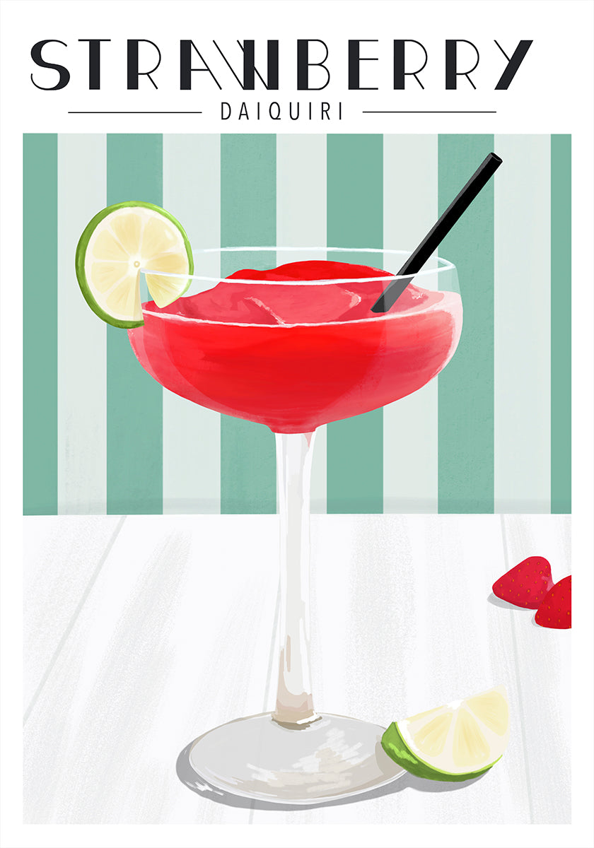 Poster Daiquiri alla fragola