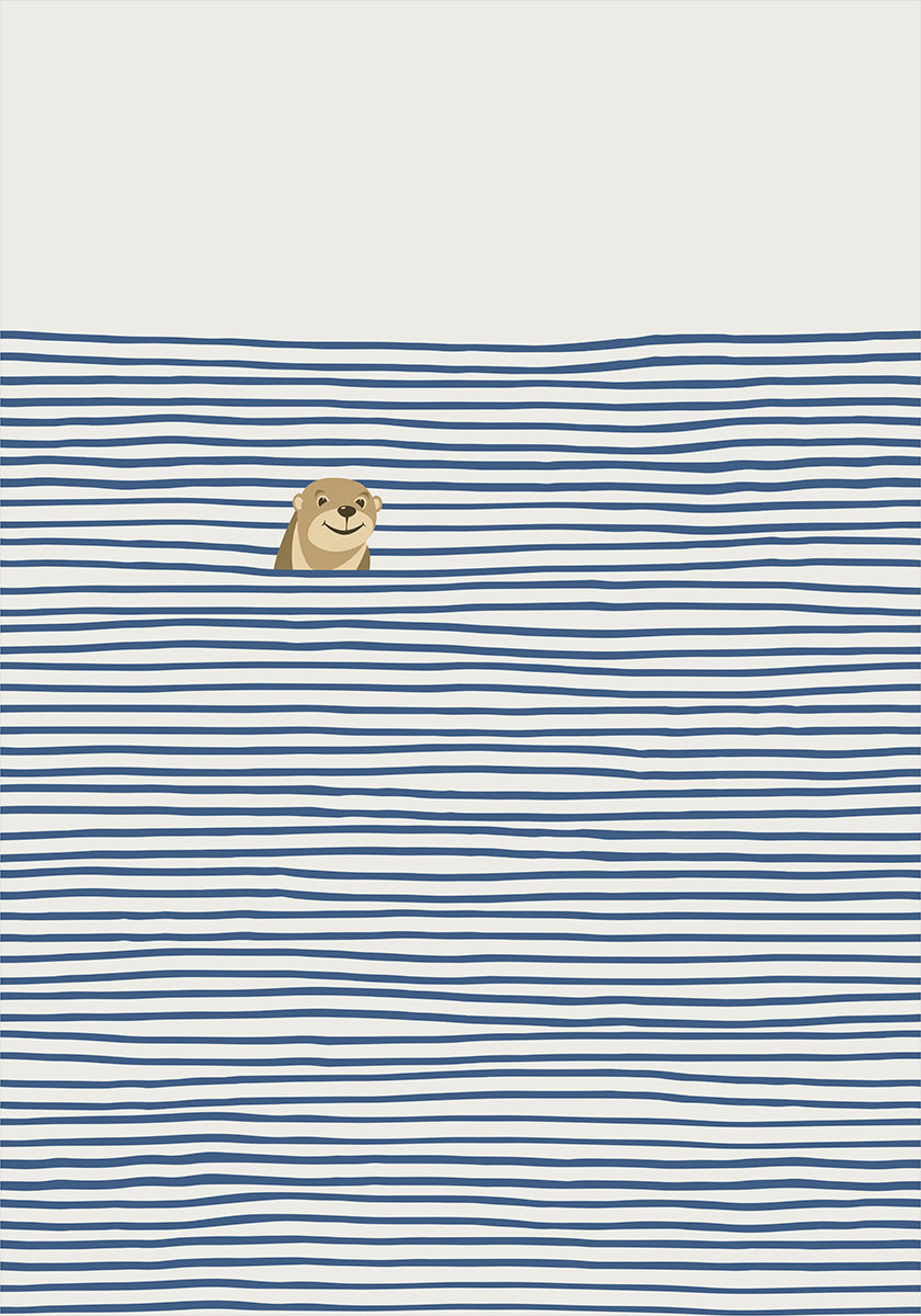 Poster La lontra tra le onde