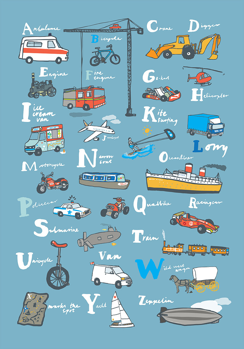 Poster di trasporto ABC