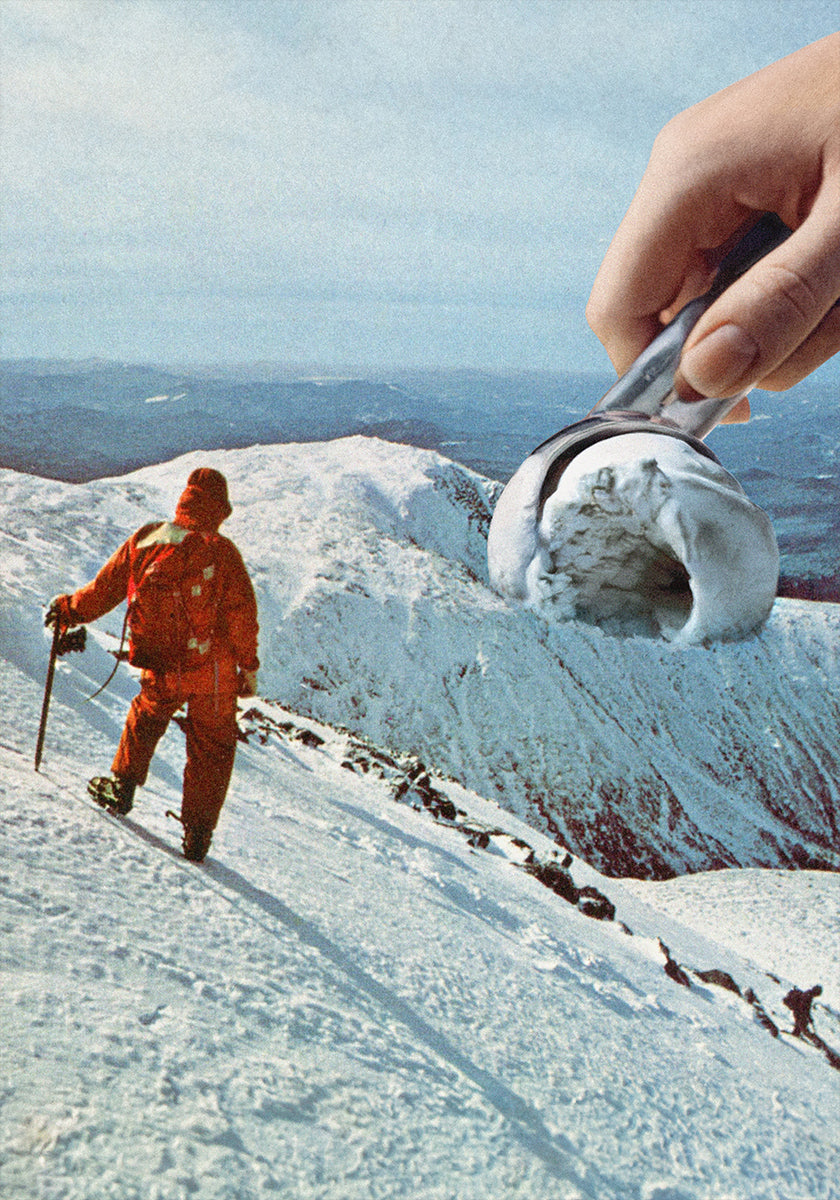 Montagna dei Gelati - Poster di biscotti e panna