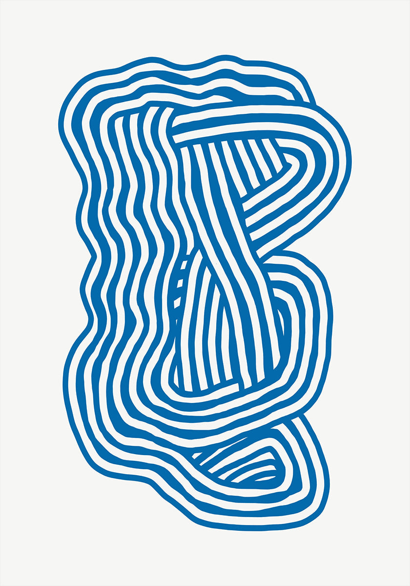 Poster di scultura in linea artistica