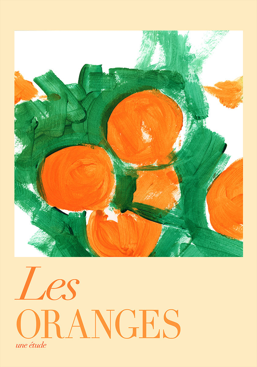 Poster Les Oranges Une Étude 1