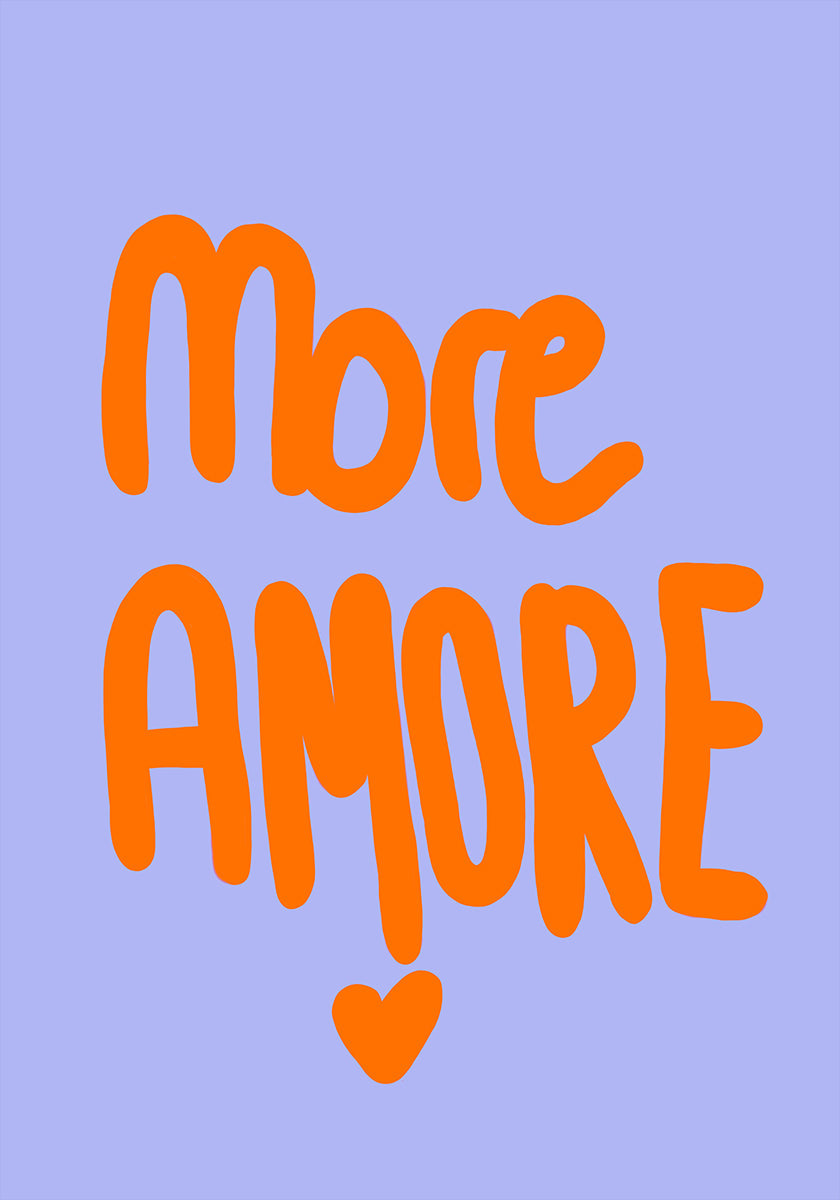 Tipografia audace in un poster arancione vivace