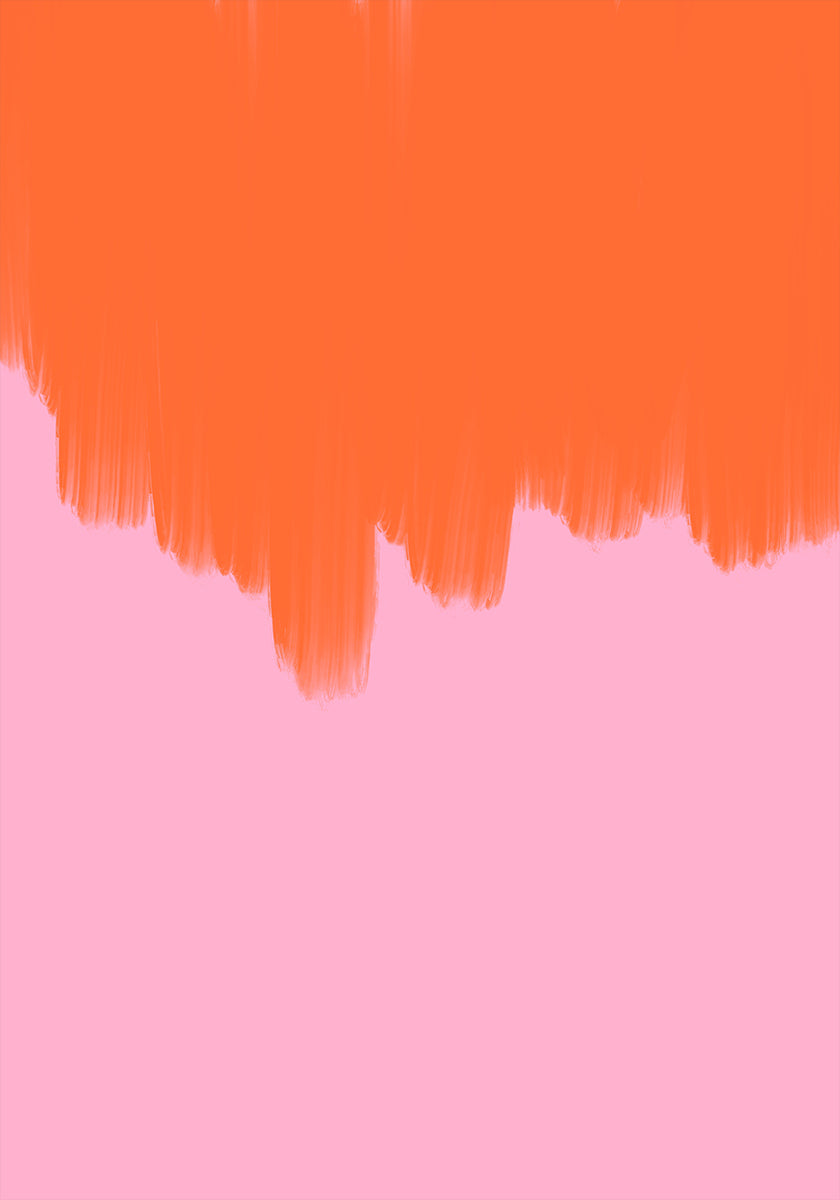 Poster di fiori d'arancio sopra