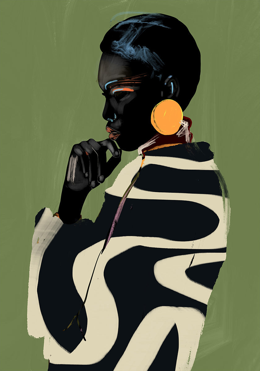 Poster di audace contemplazione