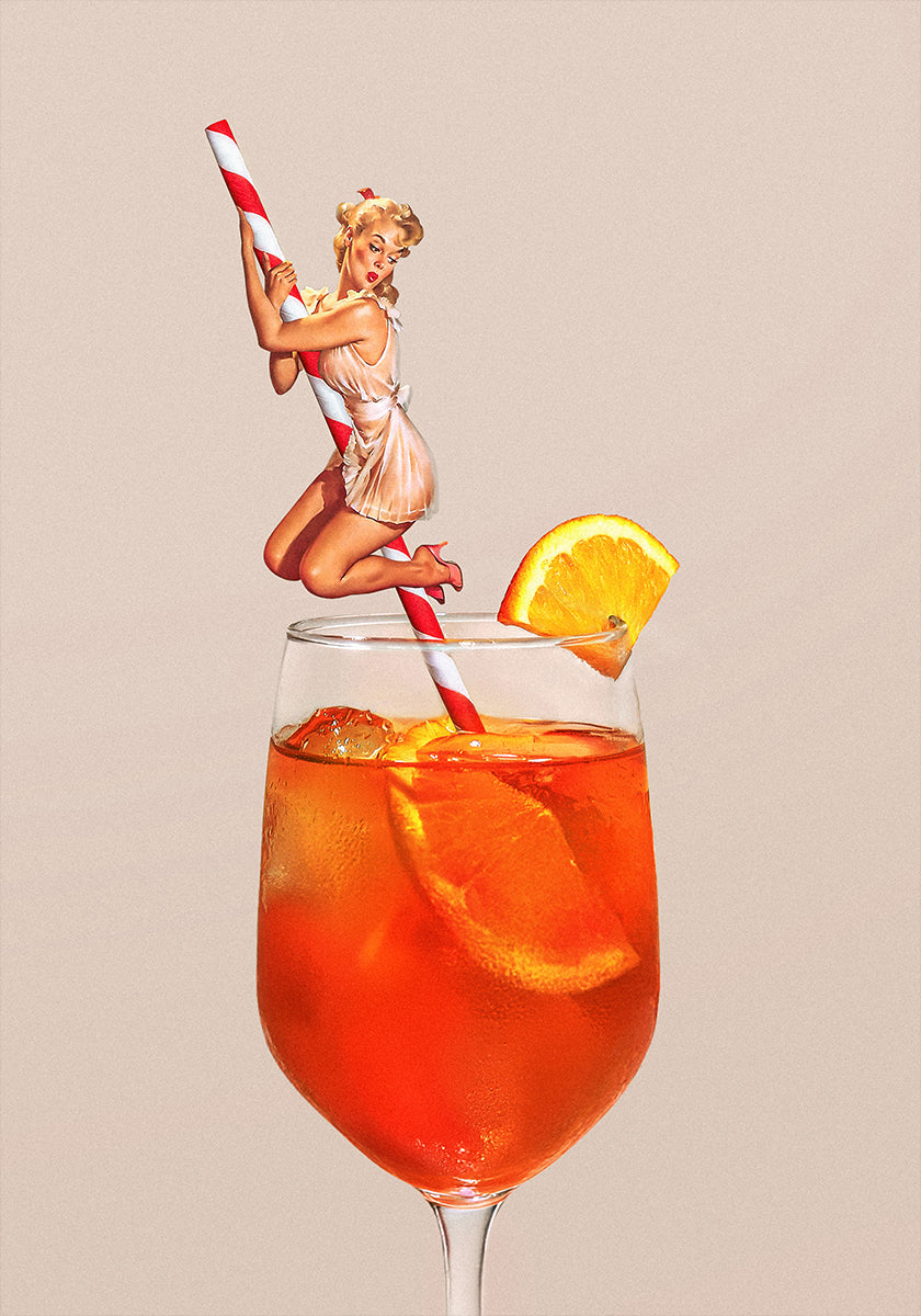 Poster retrò di cocktail Spritz