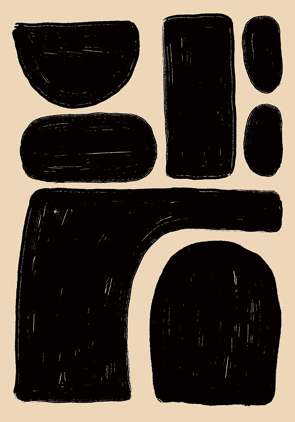 Poster di forme astratte in grassetto
