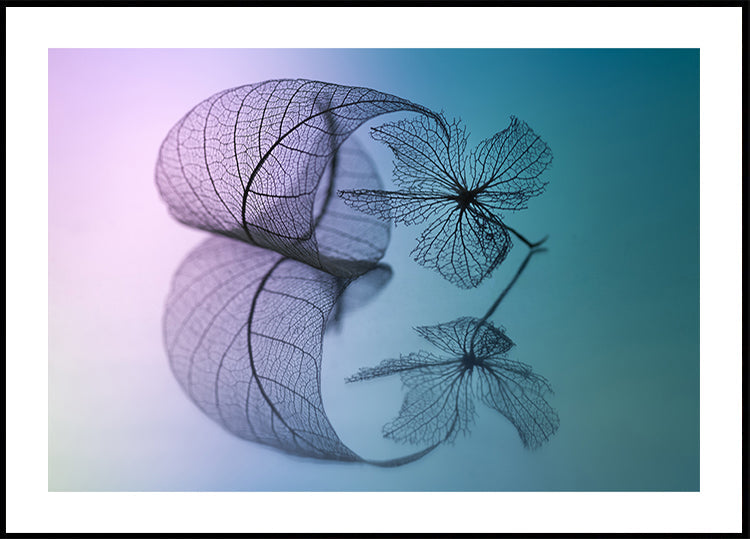 Poster Storia di foglie e fiori