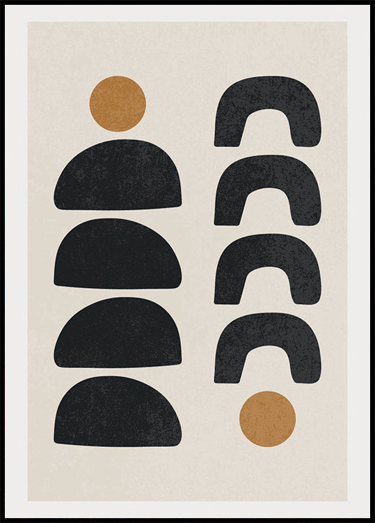 Forme astratte 2, poster geometrico minimo