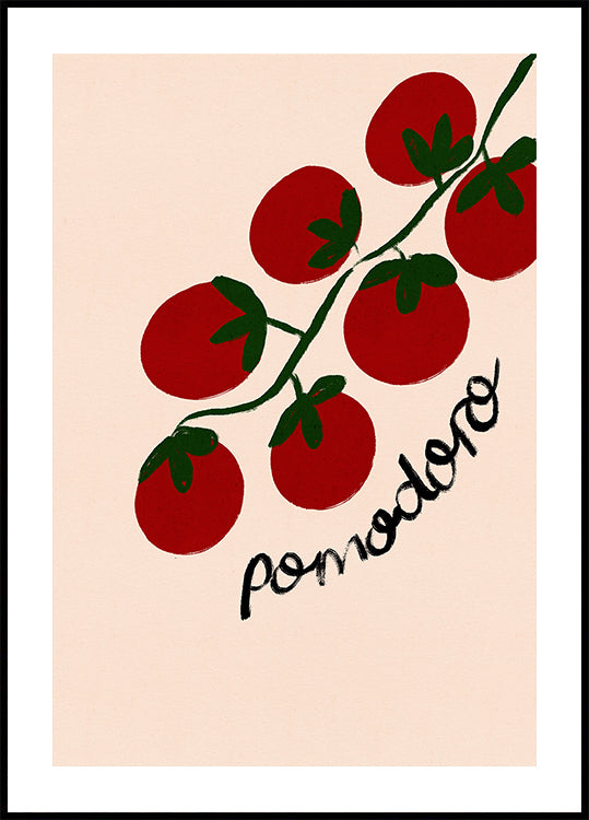 Pomodoro Pomodoro Poster di cibo italiano