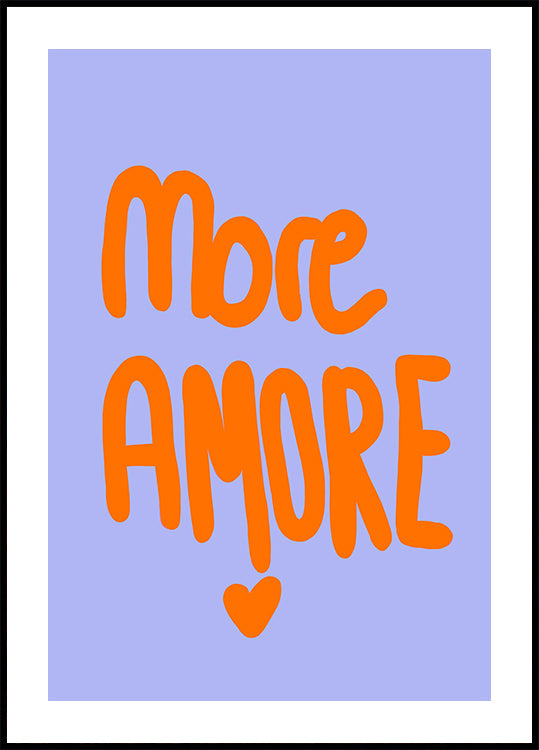 Tipografia audace in un poster arancione vivace