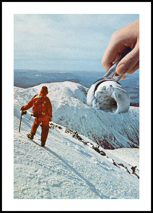 Montagna dei Gelati - Poster di biscotti e panna