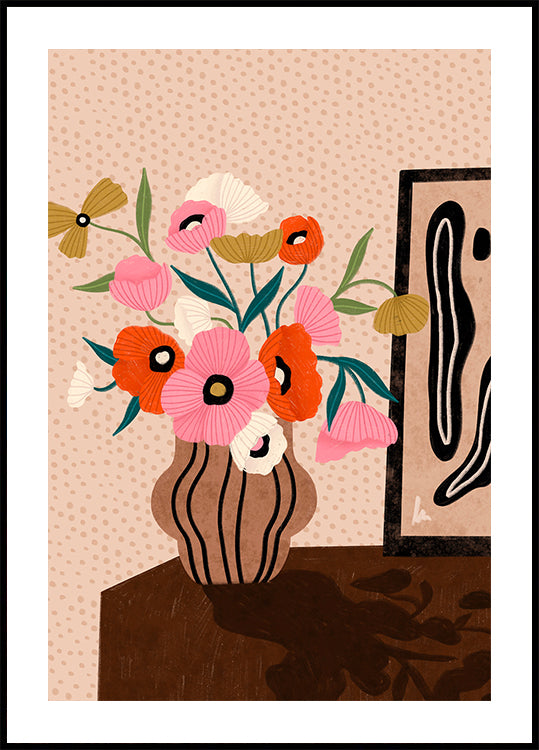 Fiori Sul Poster Della Credenza