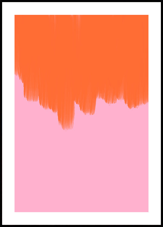 Poster di fiori d'arancio sopra