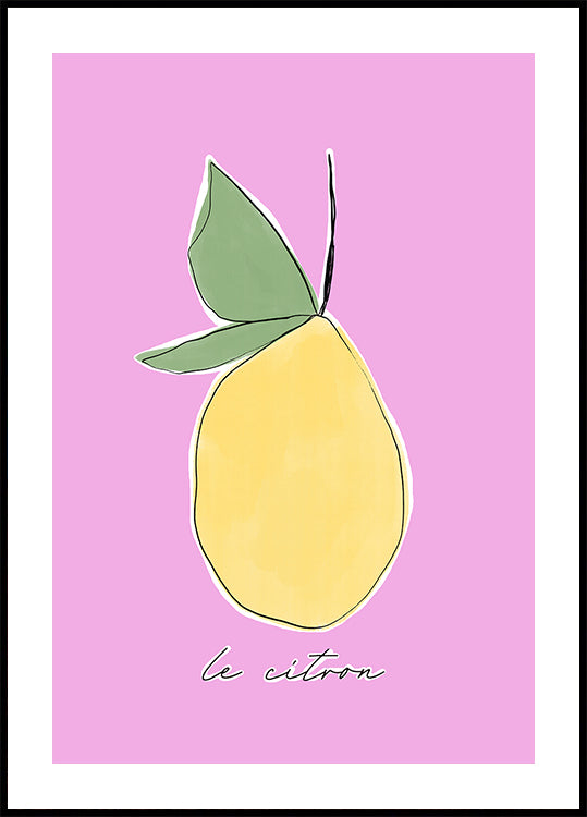 Poster delizia agli agrumi