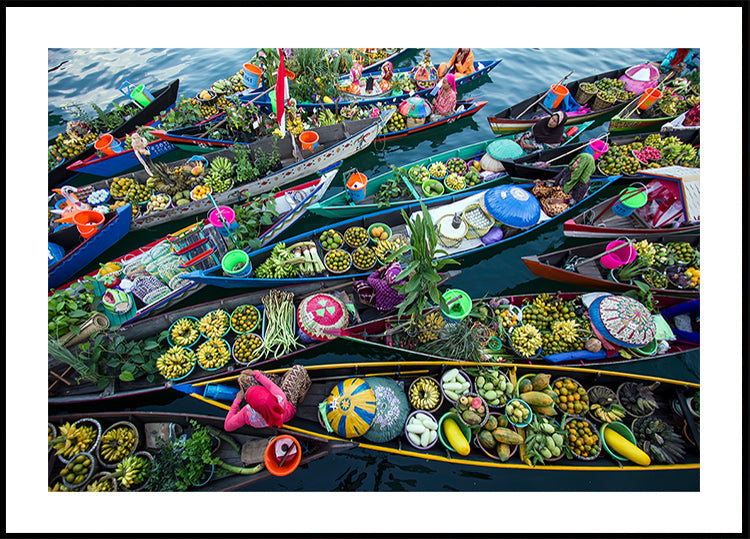 Mercato galleggiante di Banjarmasin