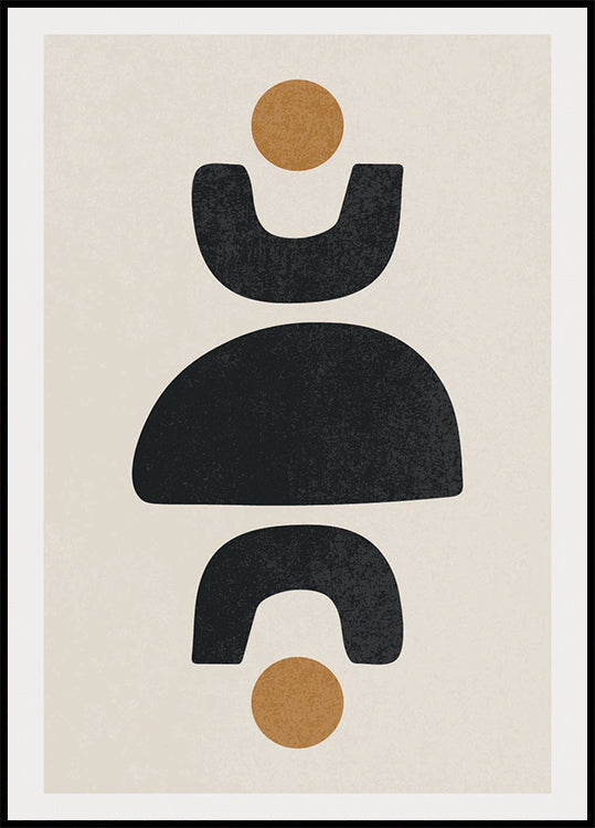 Equilibrio delle forme astratte, poster geometrico