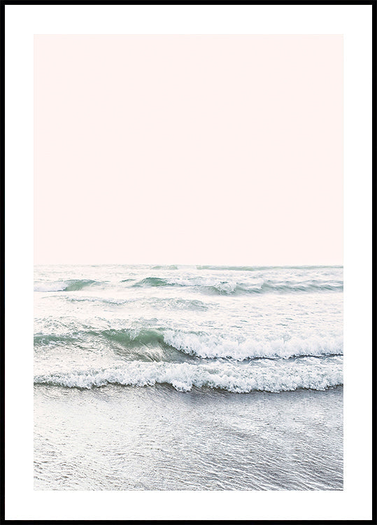 Poster dell'oceano arrossato