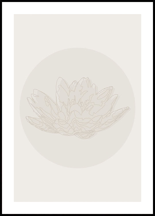 Lotus Serenity, poster artistico della linea botanica
