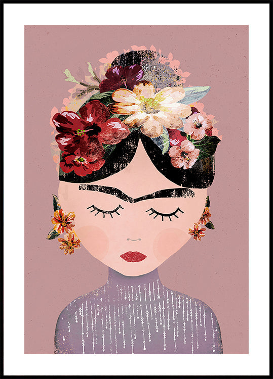 Poster di serenità floreale