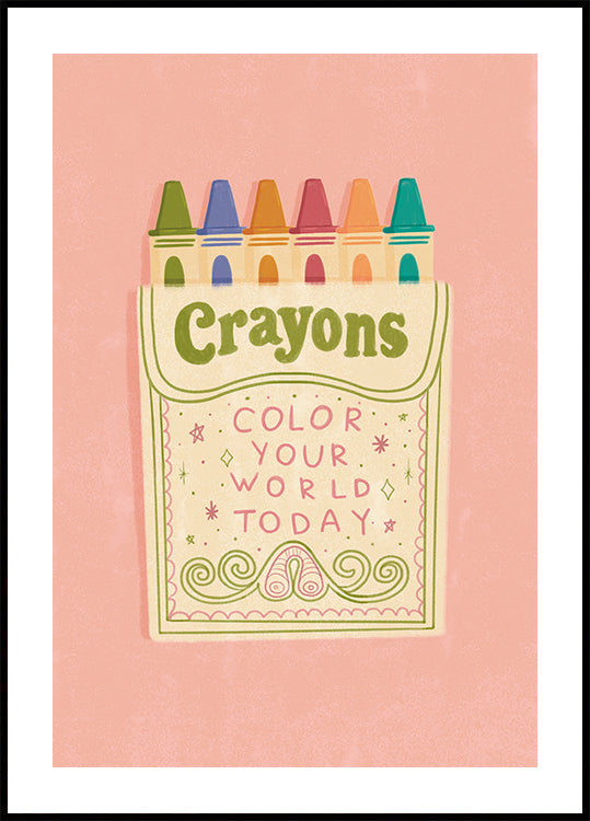Colora il tuo poster con i pastelli del mondo