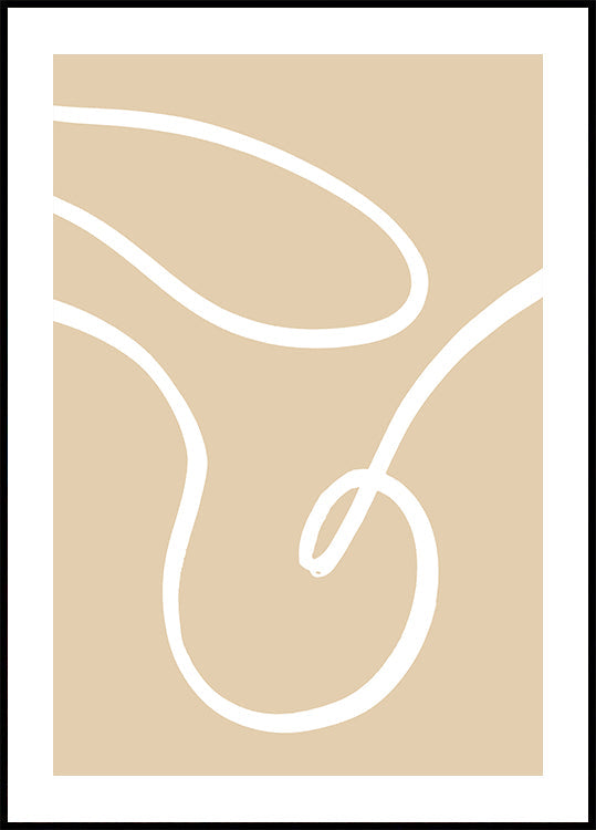 Poster Linee beige 02