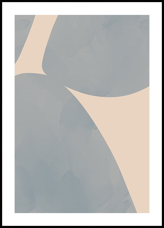 Equilibrio curvo, poster di forme astratte