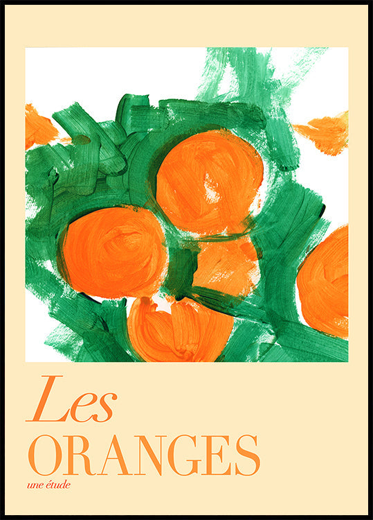 Poster Les Oranges Une Étude 1