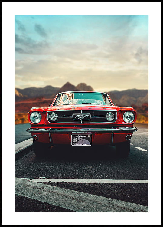 Poster d'amore per auto d'epoca
