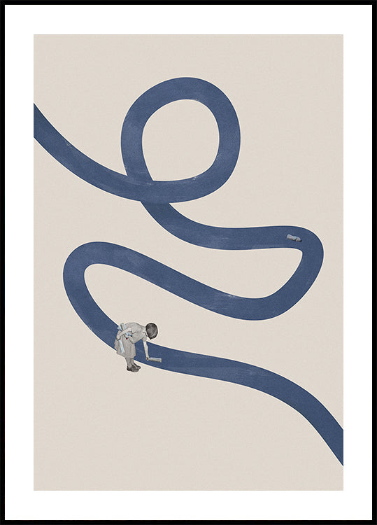 Poster di pulizia del fiume