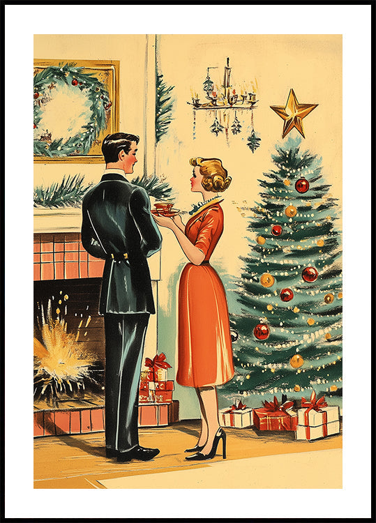 Poster retrò di Natale