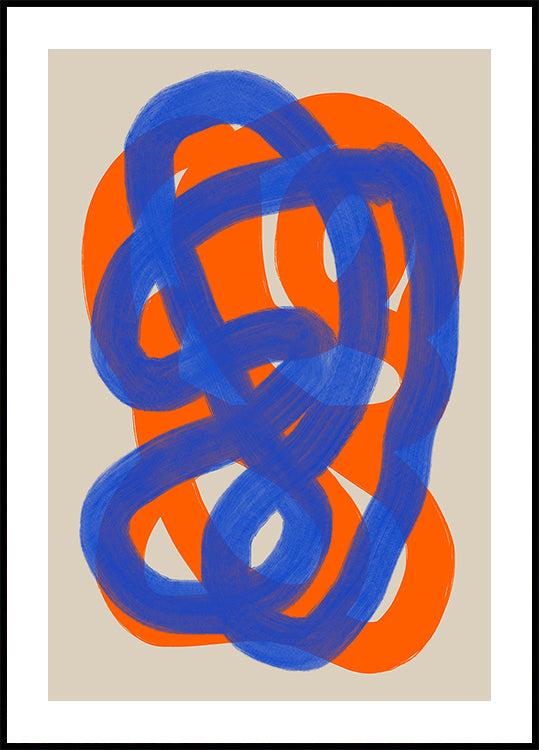 Poster di intreccio vibrante