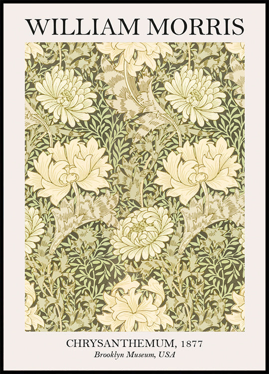William Morris Chrysanthemum Plakat - Posterbox.dk