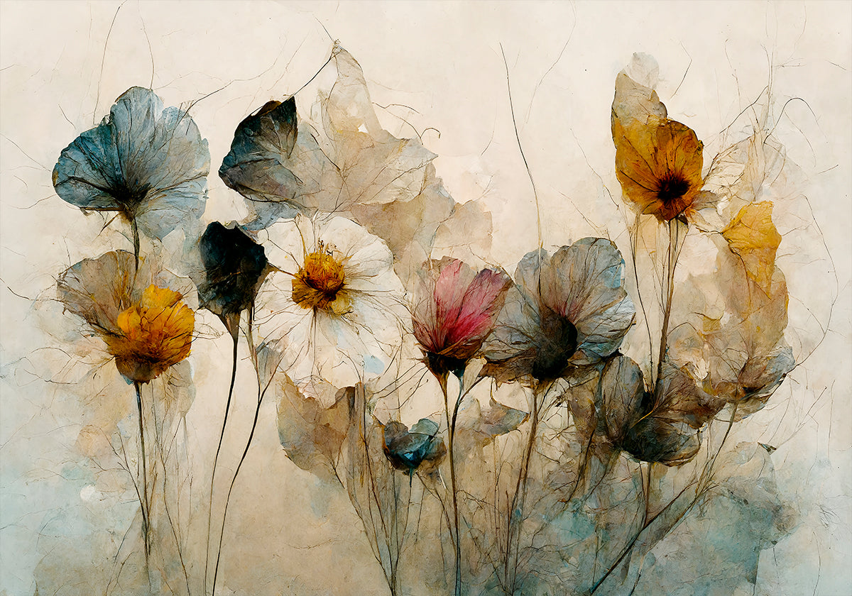 Poster di fiori sussurranti