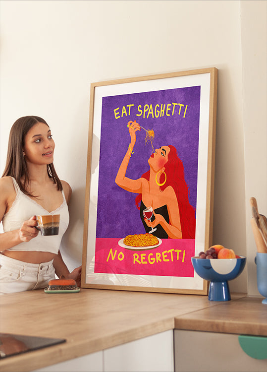 Mangia gli spaghetti senza rimpianti Poster