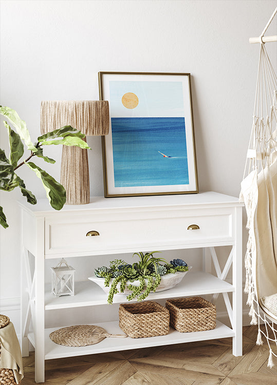 Poster di nuoto in mare