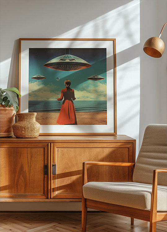 Arte del collage dei cieli UFO (NUOVO)