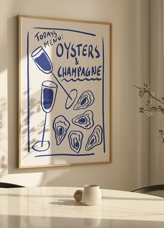 Il poster delle delizie del menu di oggi