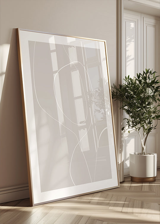 Poster di armonia di linee fluide