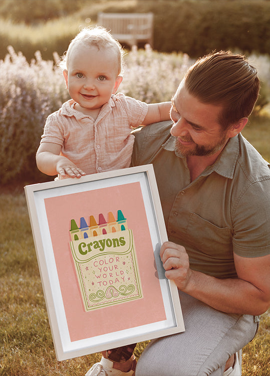 Colora il tuo poster con i pastelli del mondo