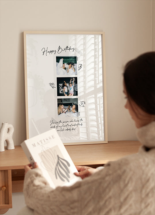 Poster con collage di foto del mio primo anno