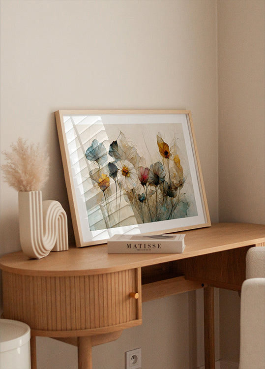 Poster di fiori sussurranti