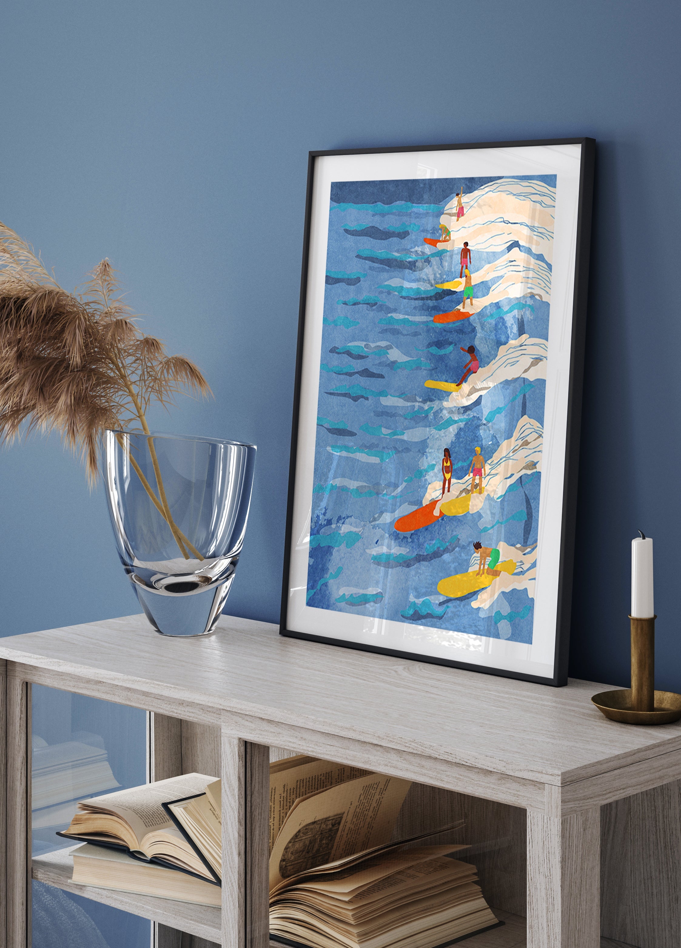 Poster di surf rilassato