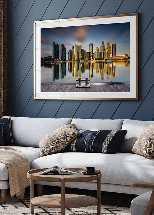 Mattina d'oro a Singapore