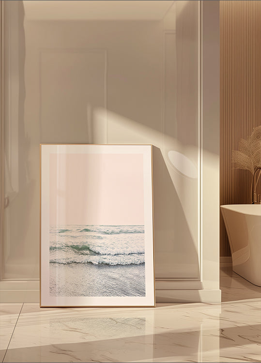 Poster dell'oceano arrossato